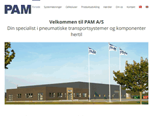 Tablet Screenshot of pam.dk