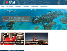 Tablet Screenshot of pam.fo